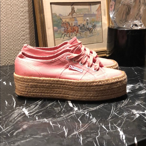 superga espadrilles rosa
